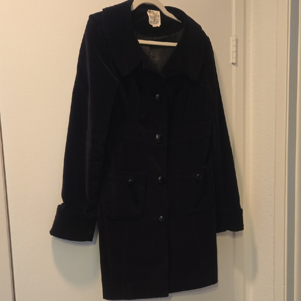 Tulle Classic Black Trench Coat